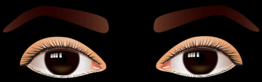 Cartoon Eyes Illustration