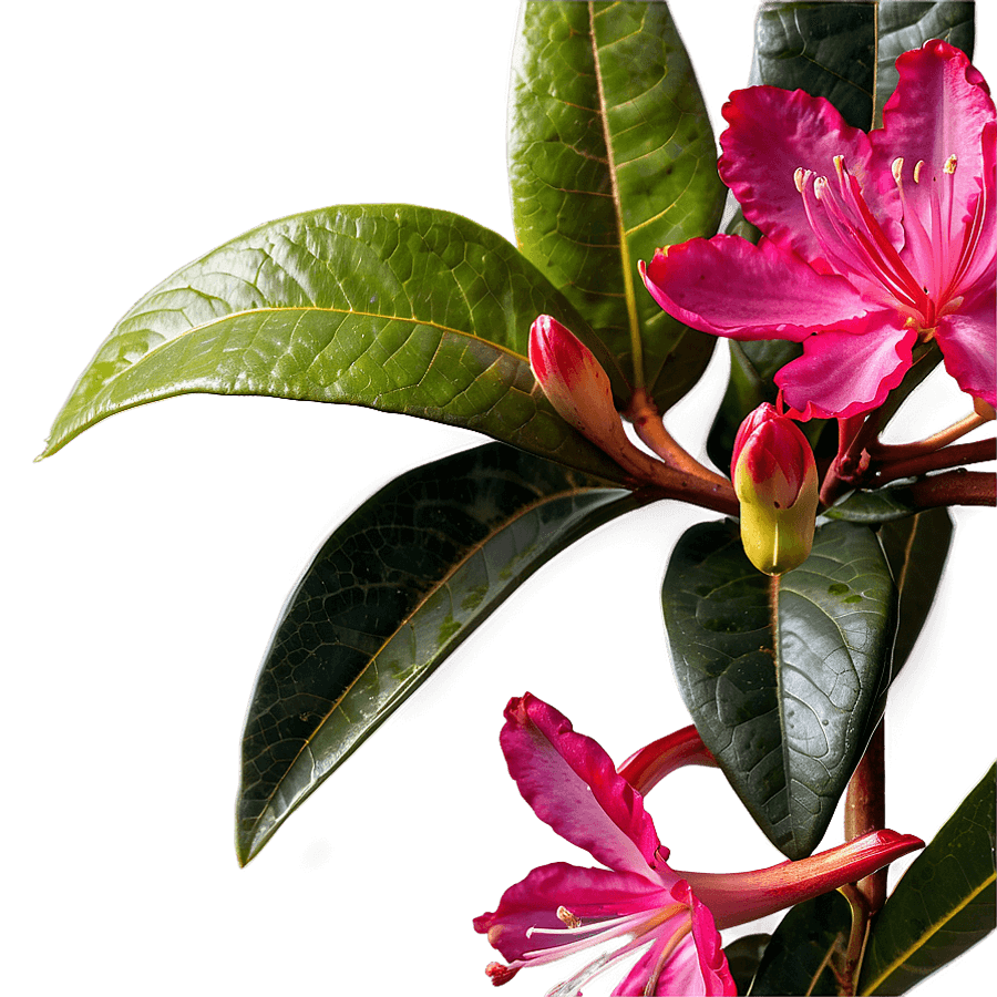 Red Rhododendron PNG 06282024