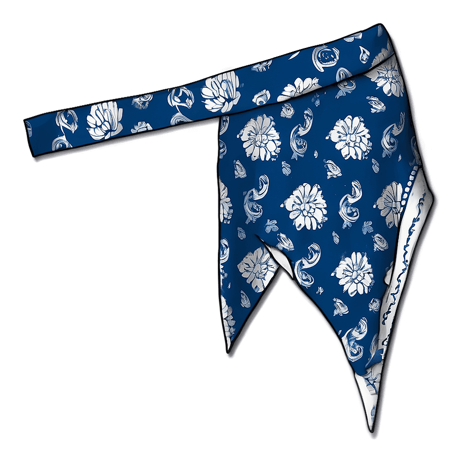 Slate Blue Bandana Draft PNG cqq