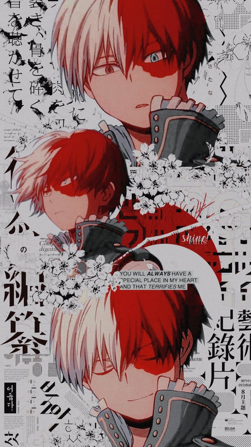 Download Todoroki Cherry Blossoms Aesthetic My Hero Academia Wallpaper ...