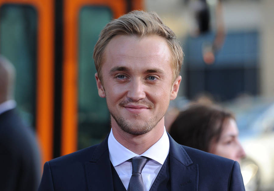 Download Tom Felton La Movie Premiere Wallpaper | Wallpapers.com