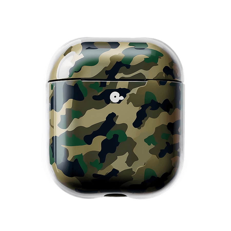 Camouflage AirPods Case Visual PNG pso34