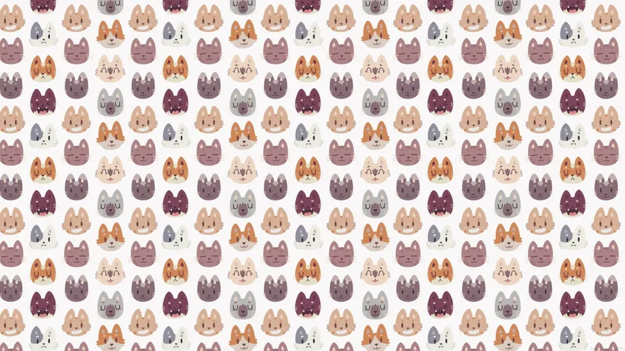Duplicate Cats Art Cute Laptop