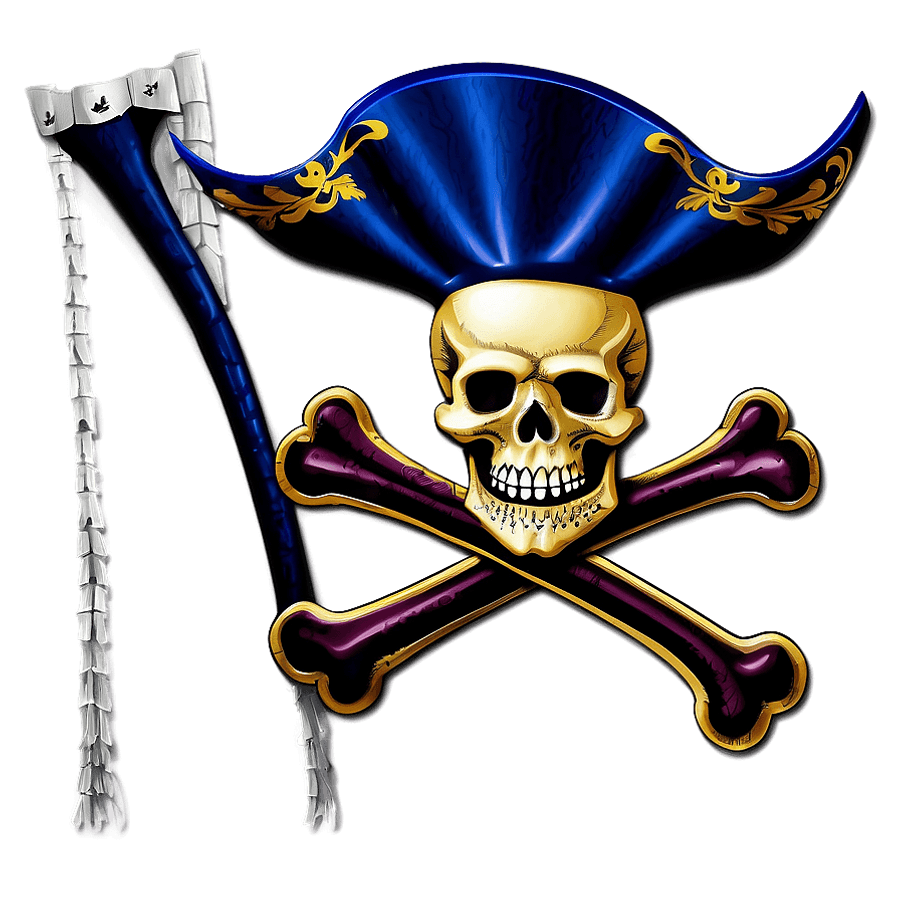 Jolly Roger Pirate Flag Waving PNG 61