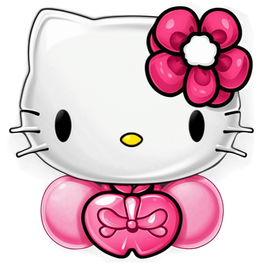Hello Kitty Bow for Accessories PNG 05262024