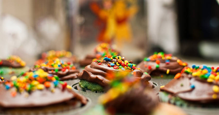 Dolcial cioccolato a cupcake spolverato