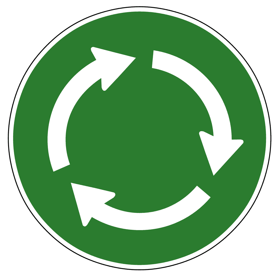 Recycling Symbol Green Circle