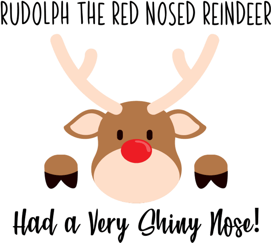 Rudolph Red Nosed Reindeer Illustration