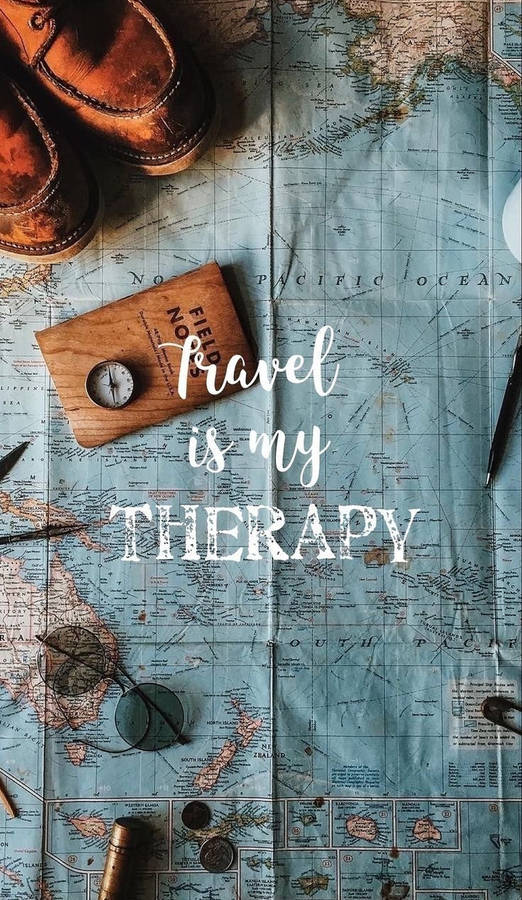 Travel is my therapy wallpaper
