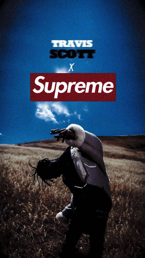 Download Travis Scott X Supreme. Iphone Wallpaper In 2019 Wallpaper | Wallpapers.com