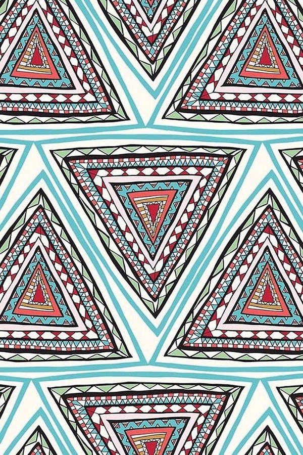 Triangle tribal pattern wallpaper 