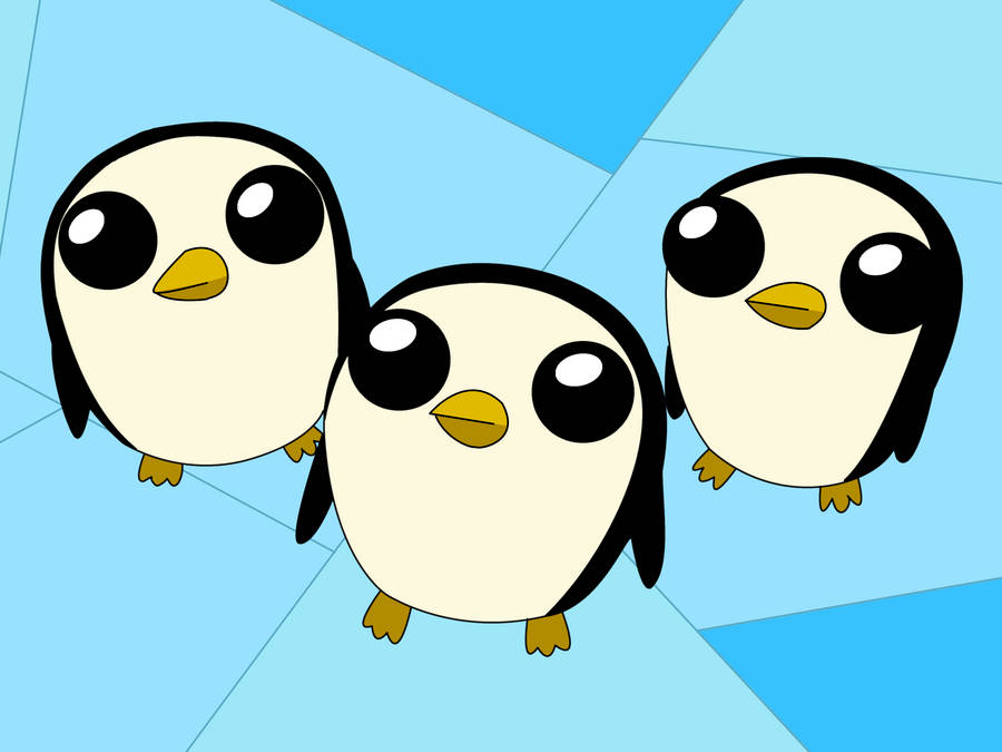 Download Triple Gunter Adventure Time Wallpaper | Wallpapers.com