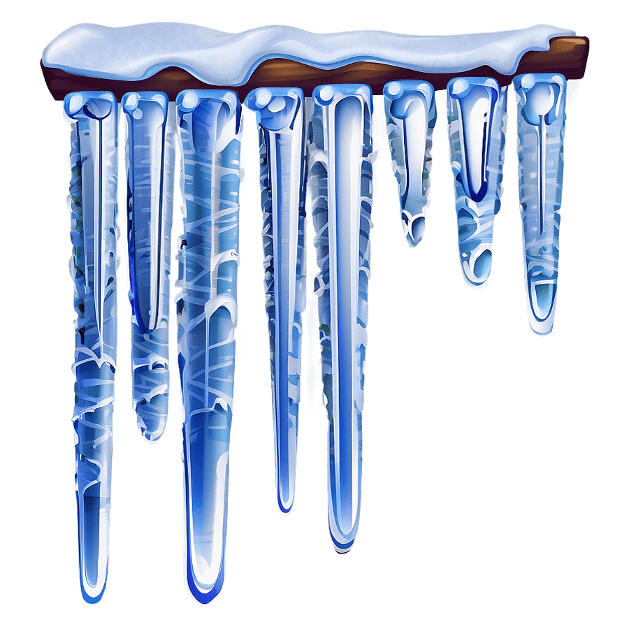 Wintry Icicles PNG 05252024