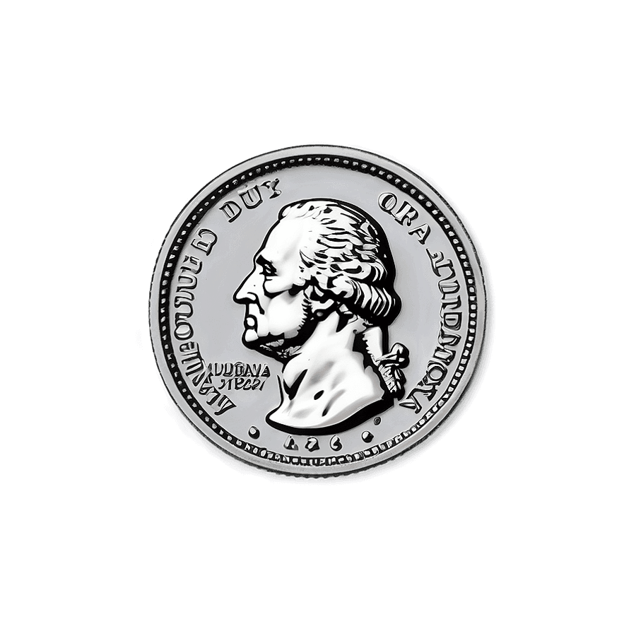Quarter with Historical Figures PNG iqh