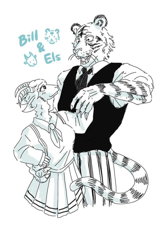 Esboço de Beastars Bill e Els
