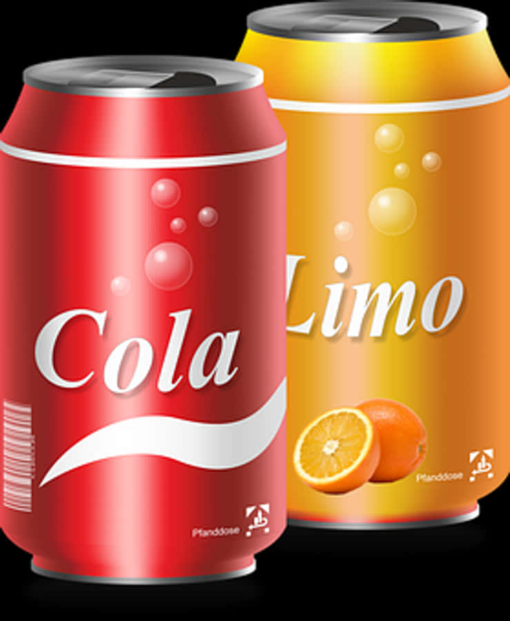 Colaand Limo Soda Cans