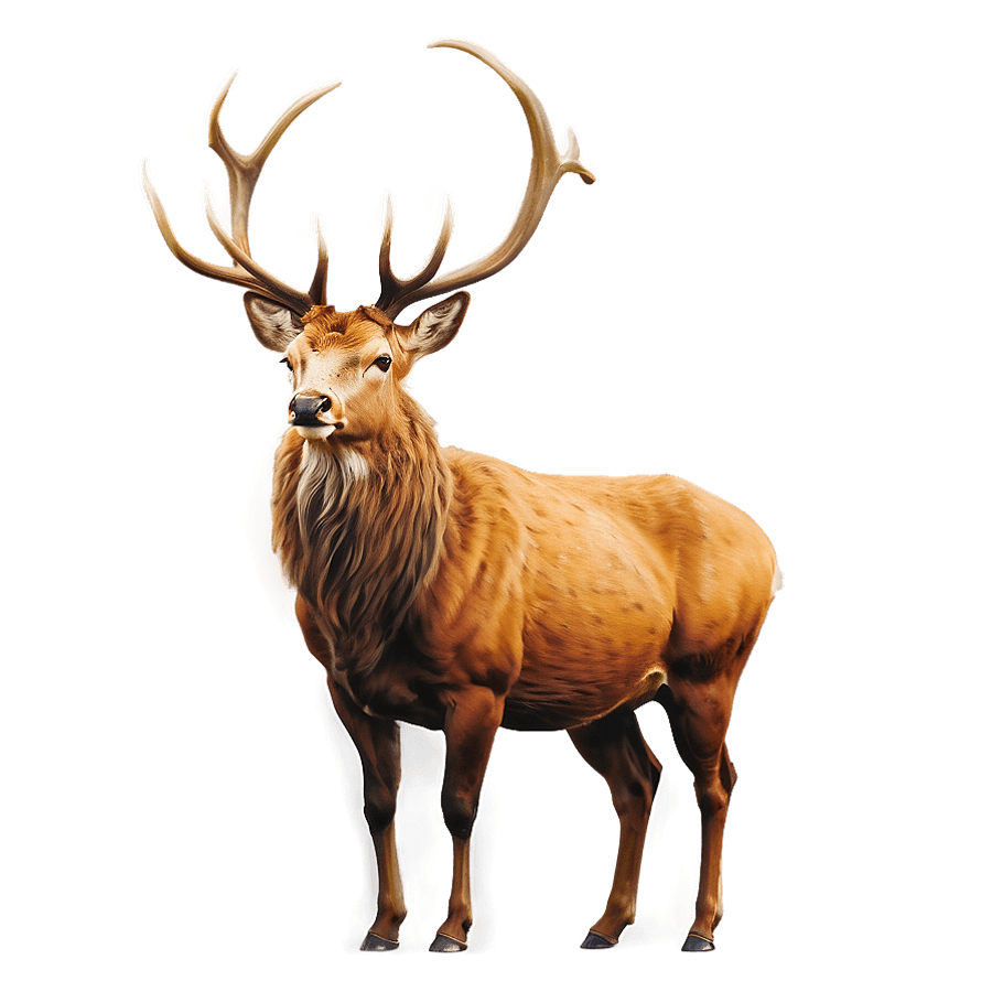 Vintage Stag Drawing PNG 53