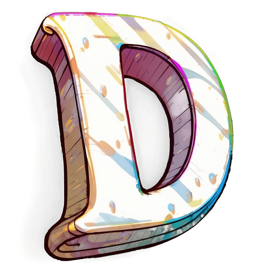 Draft Sketch Letter D PNG ehp