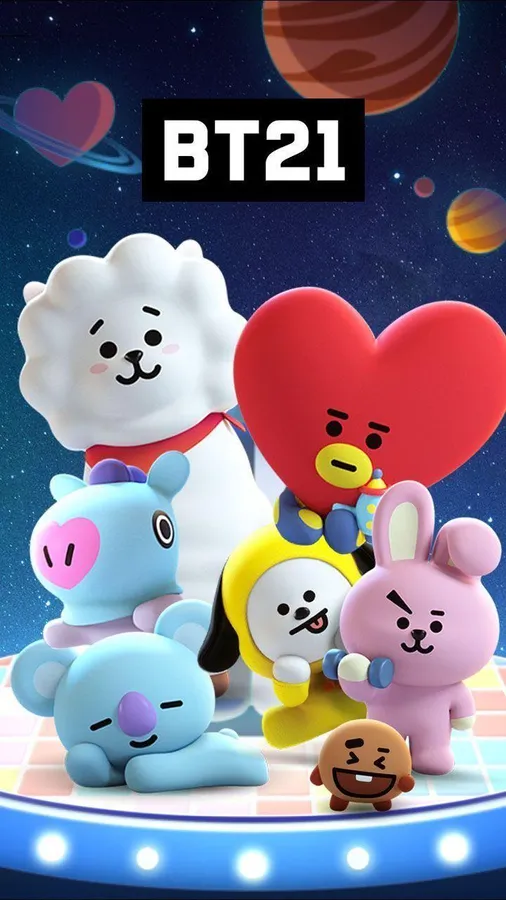 Cute BT21 3D Space