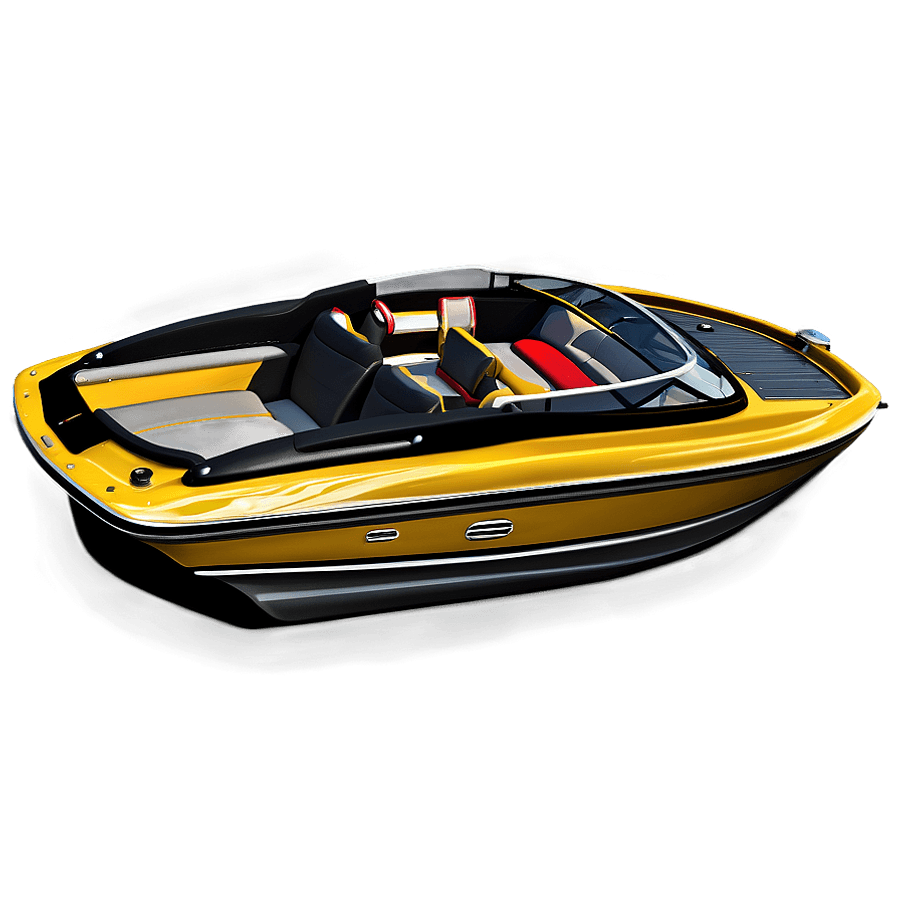 Luxury Speed Boat PNG 06282024