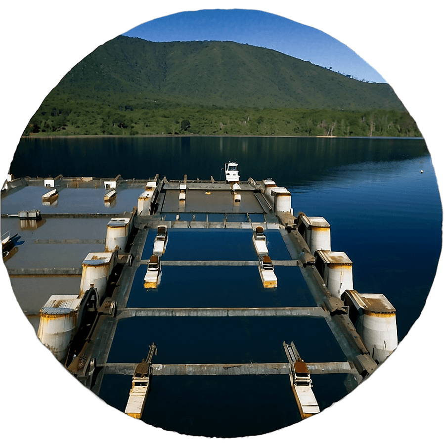 Serene Water Reservoir Dam PNG 06292024
