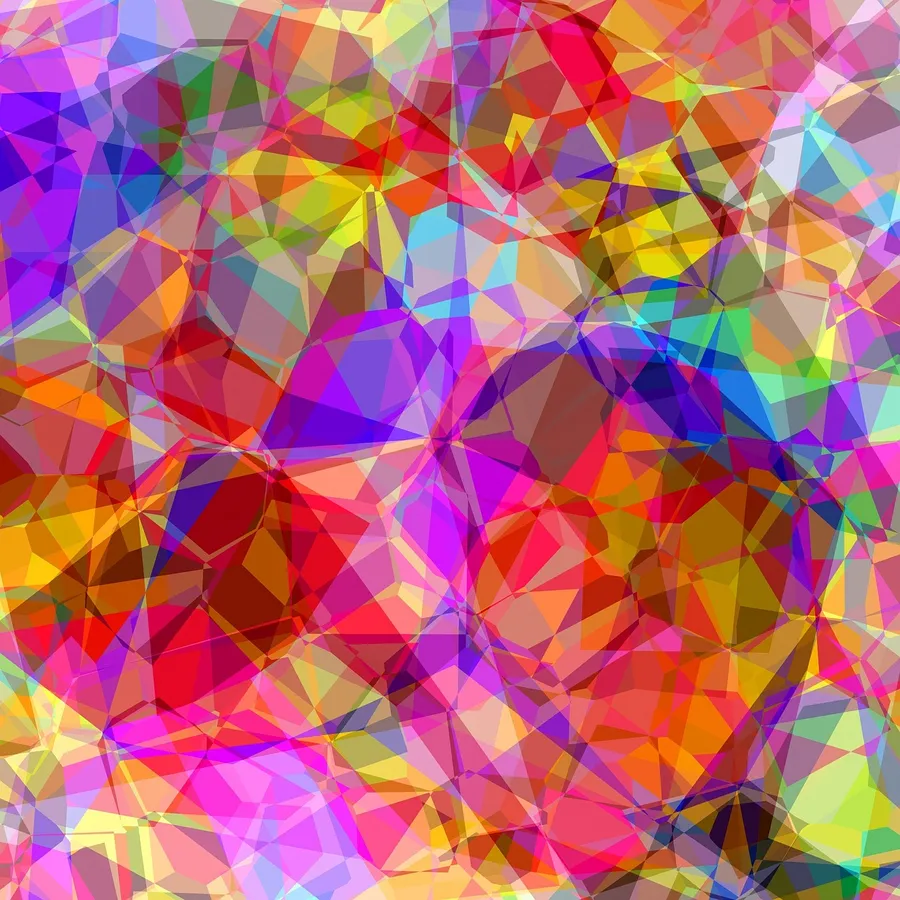 Colorful Abstract Polygon Pattern