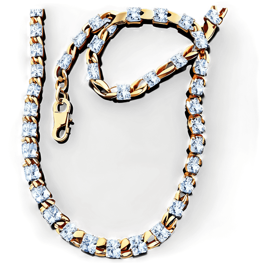 Diamond Chain on Black PNG hvv98