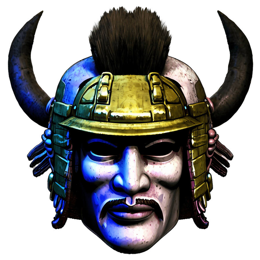 Antique Samurai Helmet PNG 06132024