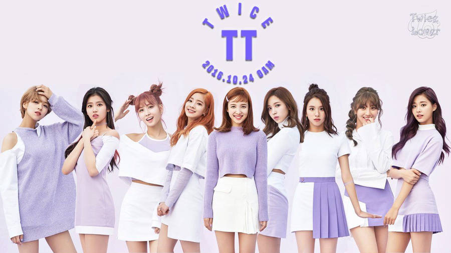 Download Twice In Lavender Outfits Wallpaper Wallpapers Com