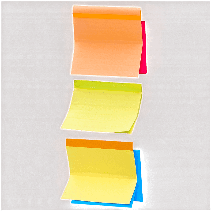 Cartoon Sticky Notes PNG 05252024