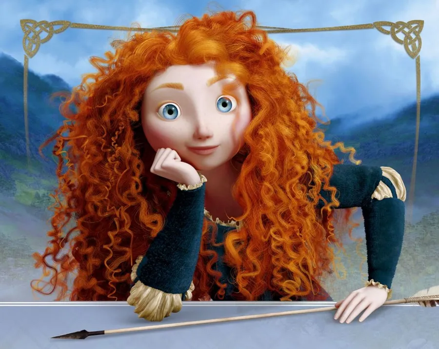 Princess Merida Border Art wallpaper.