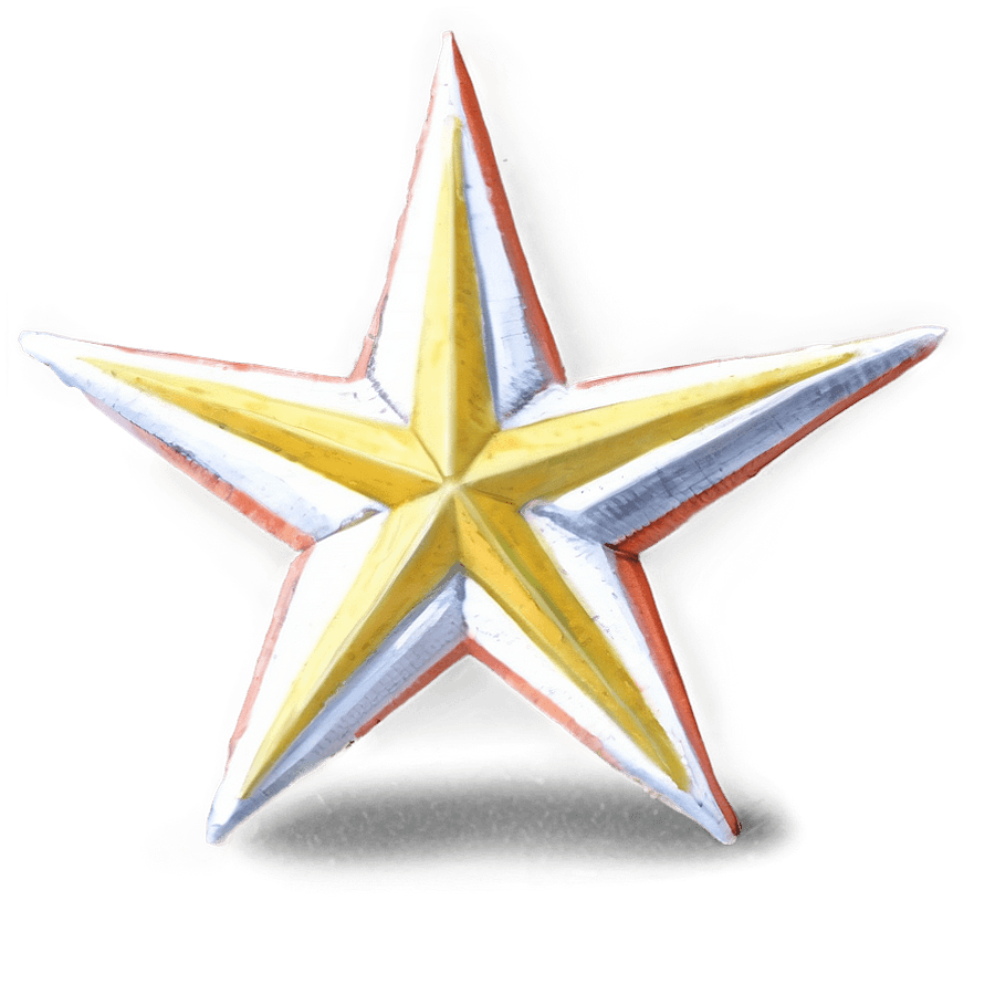 Yellow Star Sketch PNG wnk