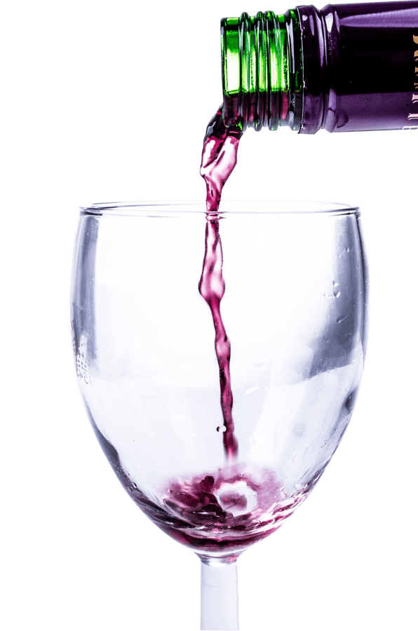Red Wine Pouring Into Glass