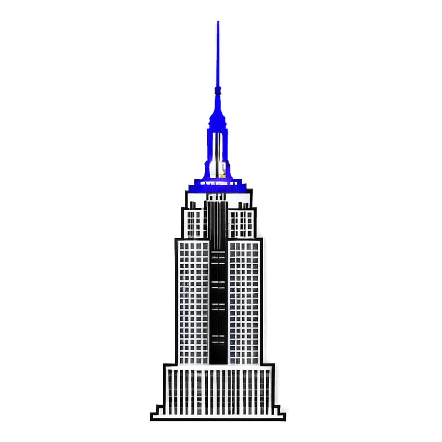 Empire State Building and Manhattan Skyline PNG xgb5