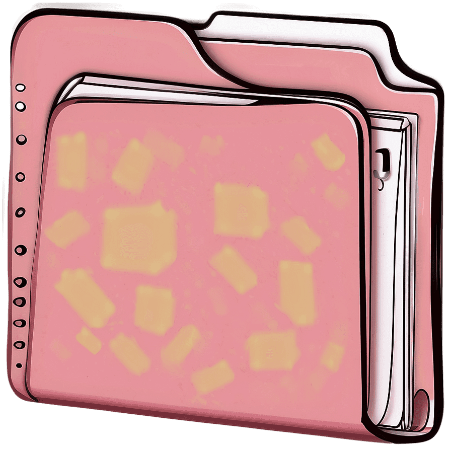 Dusty Pink Folder PNG 93