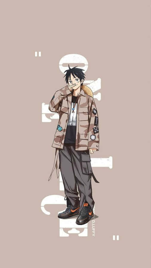 Luffy Drip Meme Kunstwerk