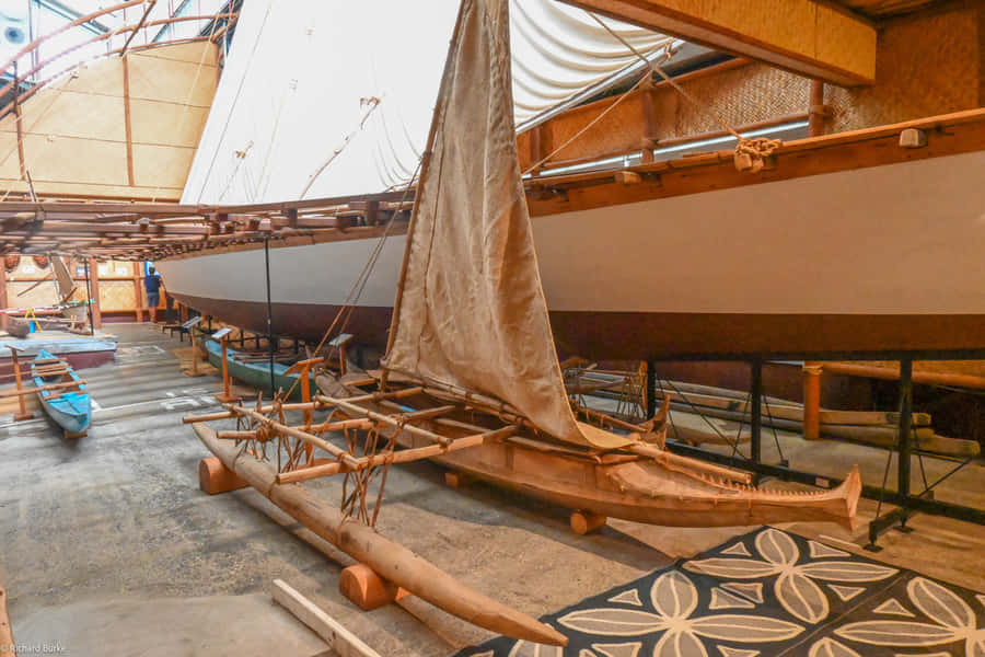 Neuseeland Maritimes Museum Traditionelle Schiffe