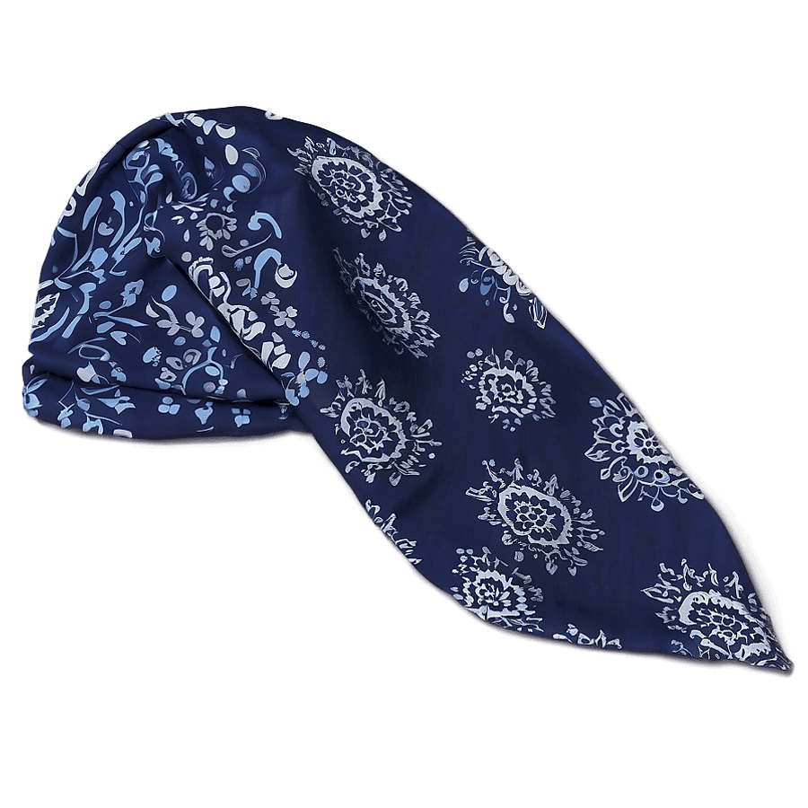 Navy Blue Bandana Print PNG 58
