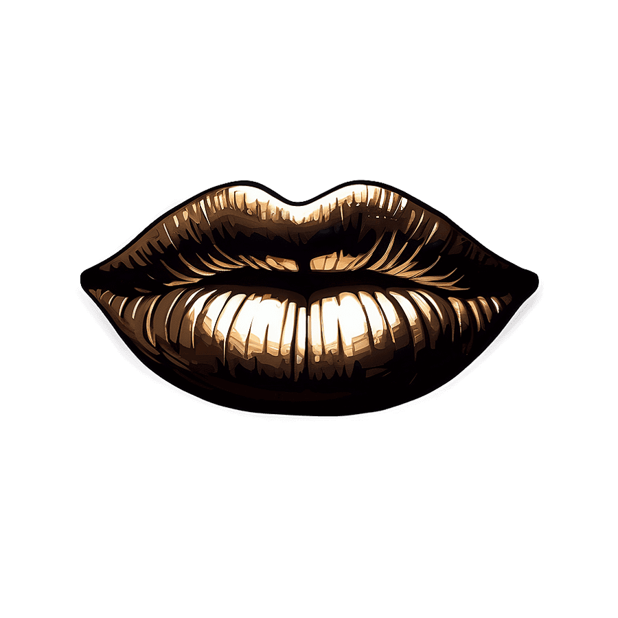 Metallic Baddie Lips PNG 49