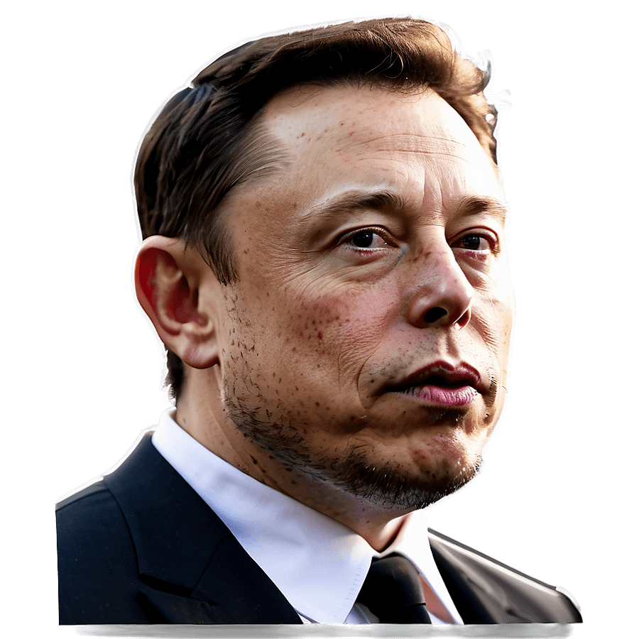 Elon Musk Caricature PNG 80