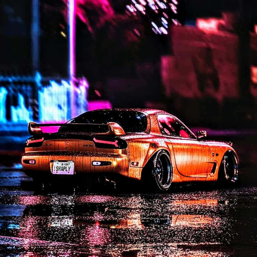 Neon Night RX7 Drift
