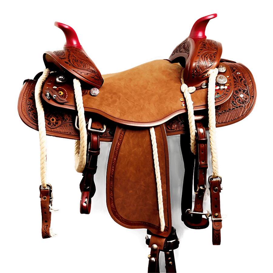 Roping Saddle PNG 06292024
