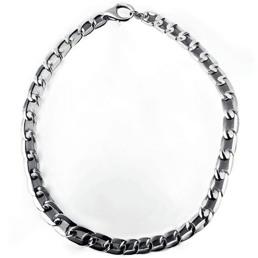 Engraved Silver Chain PNG tie