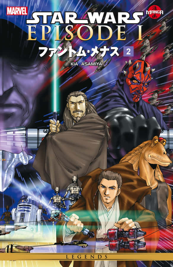QuiGon Jinn und Obi-Wan Kenobi treten in Die dunkle Bedrohung gegen Darth Maul an.