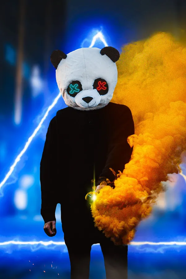 Panda Orange Smoke Iphone 4s