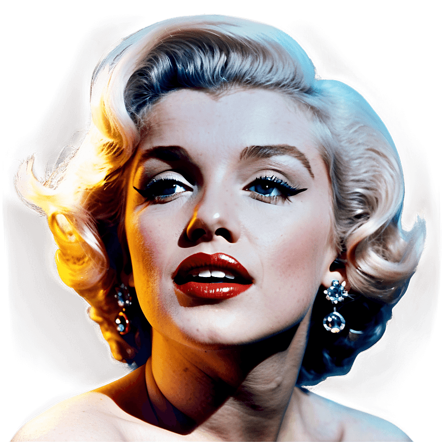 Marilyn Monroe Retro Style PNG 69
