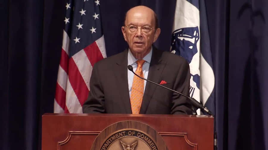 Wilbur Ross Falando no Pódio