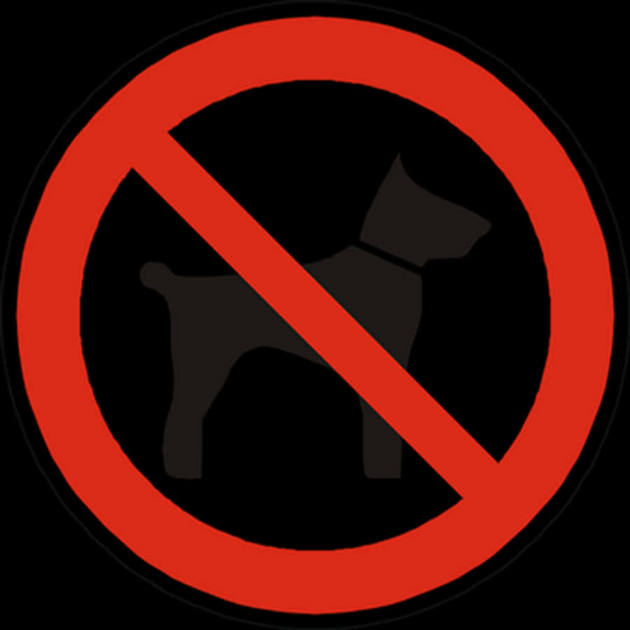 No Dogs Allowed Sign