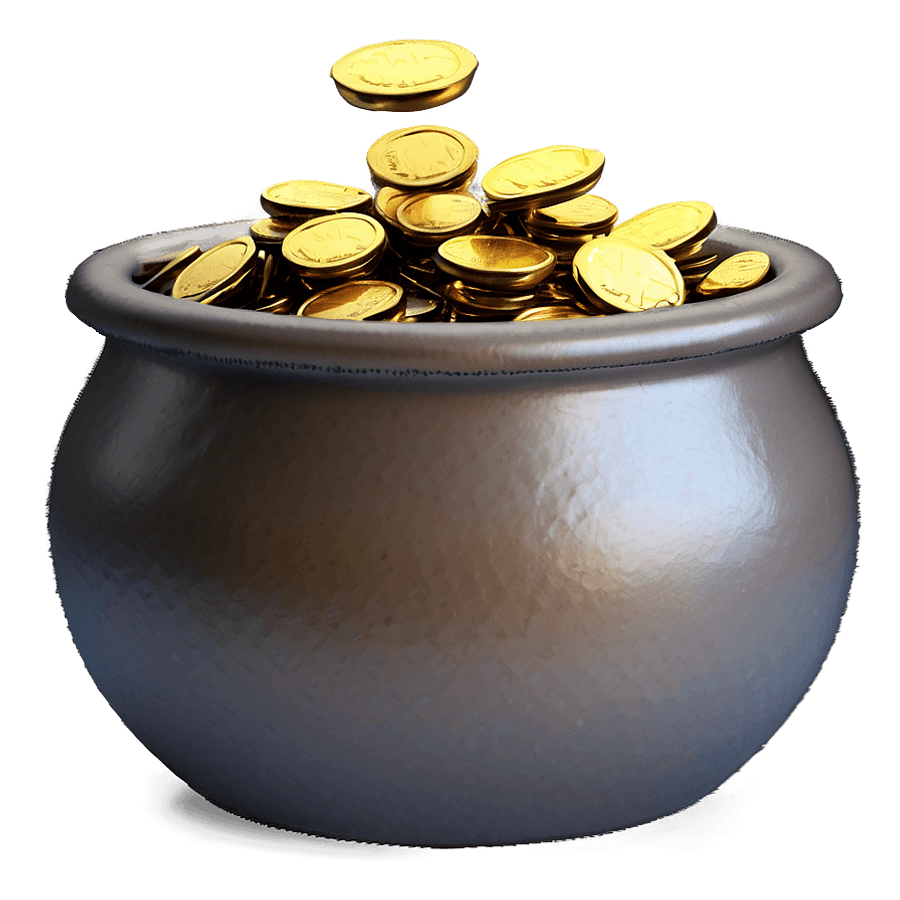 Pot of Gold at Rainbow's End PNG 1