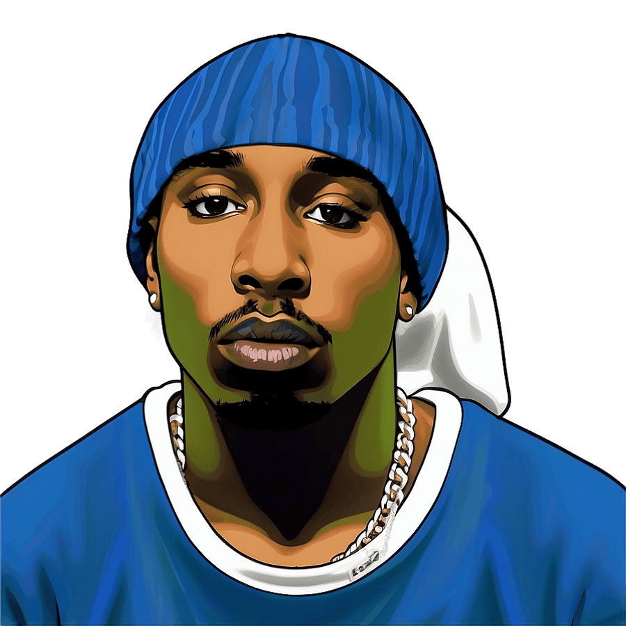 Tupac Shakur Music Video PNG wwd